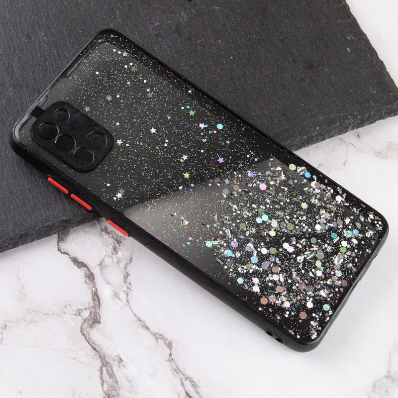 Фото TPU чохол Spangle star із захистом камери на Samsung Galaxy A31 (Чорний) на vchehle.ua