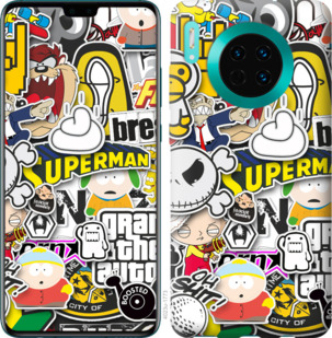 

Чехол Popular logos для Huawei Mate 30 Pro 874886