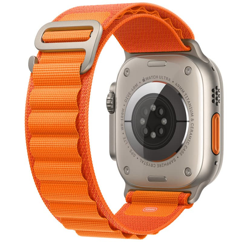 Фото Ремінець Alpine Loop для Apple Watch 42(ser.1-3)/44/45/46/49mm (m/l) (Помаранчевий / Orange) в маназині vchehle.ua