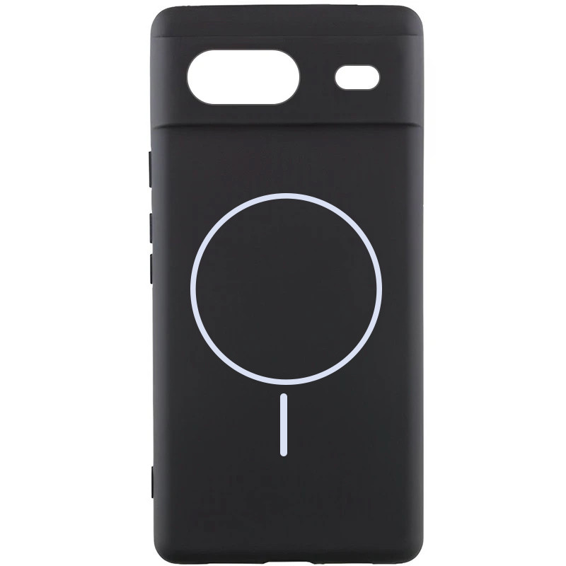 Чехол Silicone Cover Lakshmi Full Camera (AA) with MagFit для Google Pixel 8a (Черный / Black)