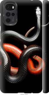 

Чехол Красно-черная змея на черном фоне для Motorola G22 1685282