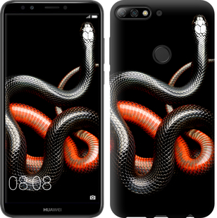 

Чохол Червоно-чорна змія для Huawei Y7 Prime (2018) 677509