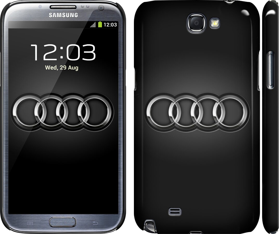 Чехол на Samsung Galaxy Note 2 N7100 Audi. Logo v3