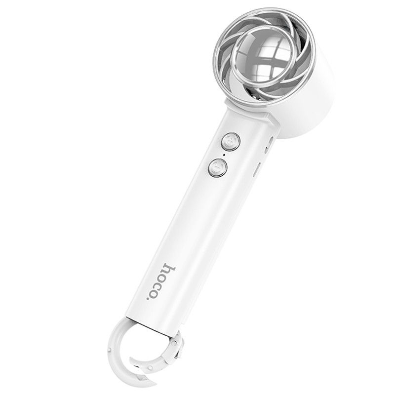 Купить Портативный вентилятор Hoco HX61 Exquisite handheld folding fan 1200 mAh (White) на vchehle.ua