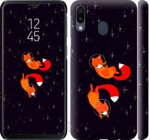 Чехол Лисички в космосе для Samsung Galaxy M20