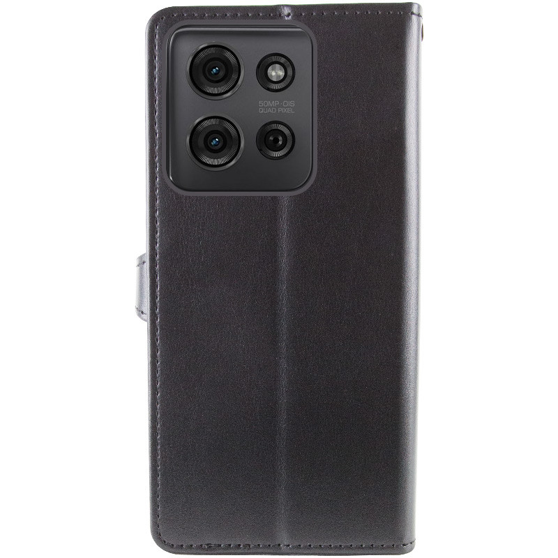 Купить Кожаный чехол-книжка GETMAN Gallant (PU) для Motorola Moto G75 5G (Черный) на vchehle.ua