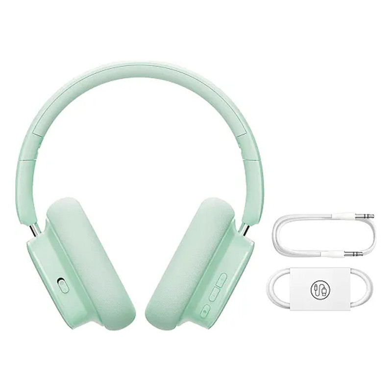 Заказать Накладные беспроводные наушники Baseus Bowie H1i Noise-Cancellation (A00050402) (Natural Green) на vchehle.ua