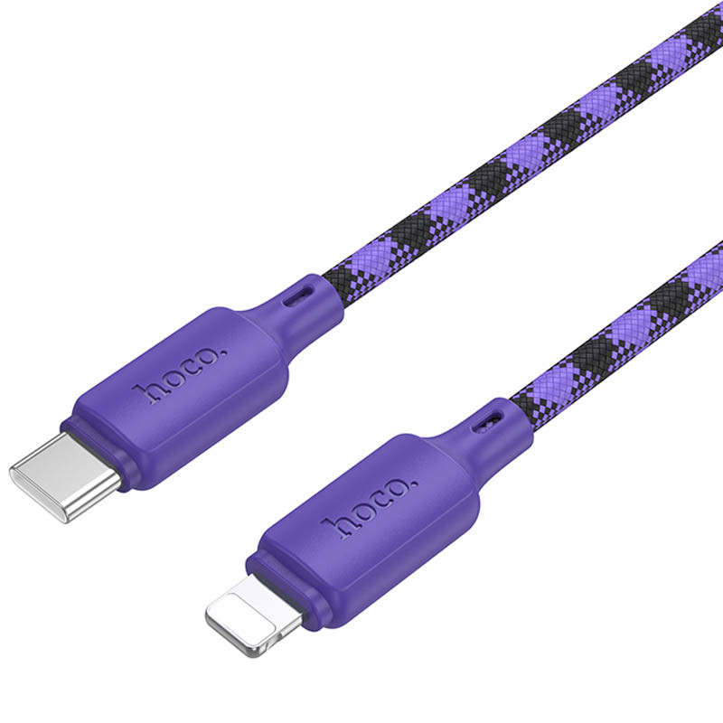 Заказать Дата кабель Hoco X116 Meridian Type-C to Lightning 27W (1m) (Gradient Purple Mix) на vchehle.ua