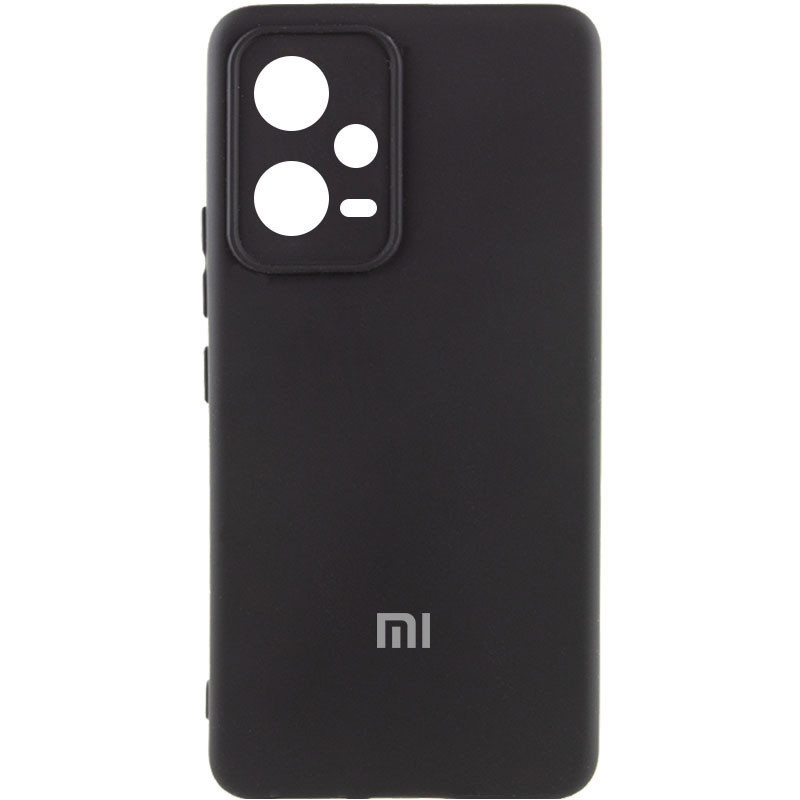 Чехол Silicone Cover Lakshmi Full Camera (AA) with logo для Xiaomi Poco X5 5G / Note 12 5G (Черный / Black)