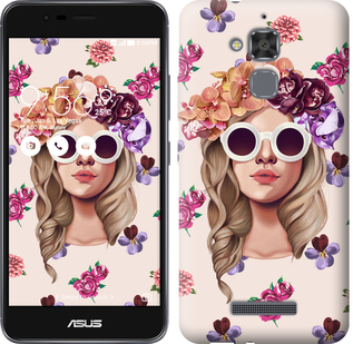 

Чехол Девушка с цветами v2 для Asus ZENFONE 4 SELFIE / ZD553KL 586804