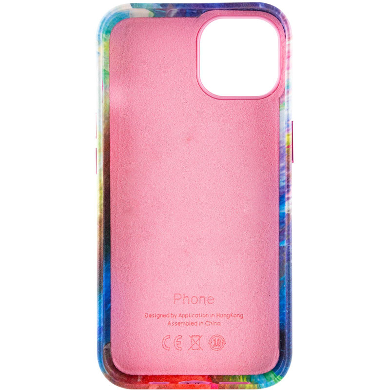 Шкіряний чохол Colour Splash на Apple iPhone 11 (6.1") (Pink / Blue) в магазині vchehle.ua