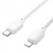 Фото Дата кабель Hoco X113 Beneficio Type-C to Lightning (1m) (White) в маназині vchehle.ua