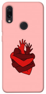 Чехол Сердце из рук для Xiaomi Redmi Note 7