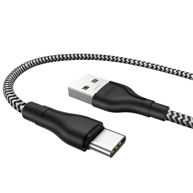 Фото Дата кабель Borofone BX39 USB to Type-C (1m) (Черно - белый) в магазине vchehle.ua