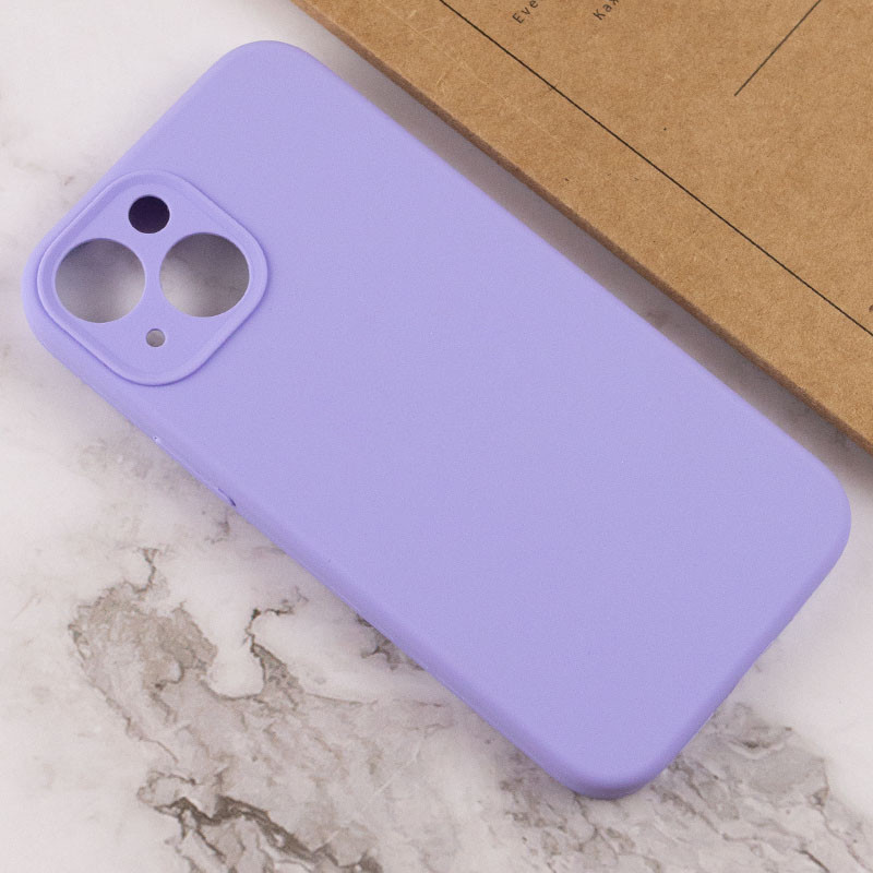 Фото Чохол Silicone Case Full Camera Protective (AA) NO LOGO на Apple iPhone 14 (6.1") (Бузковий / Dasheen) в маназині vchehle.ua