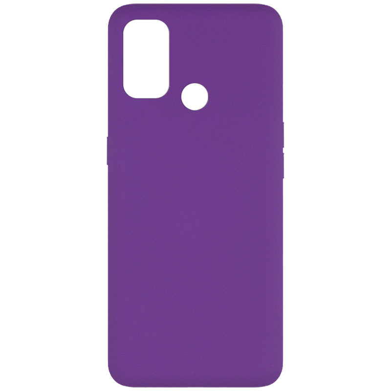 Чохол Silicone Cover Full without Logo (A) на Oppo A53 / A32 / A33 (Дефект упаковки / Фіолетовий / Purple)