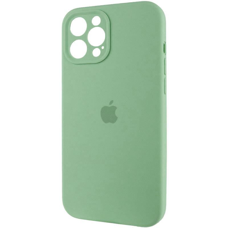 Фото Чехол Silicone Case Full Camera Protective (AA) для Apple iPhone 12 Pro (6.1") (Зеленый / Pistachio) в магазине vchehle.ua