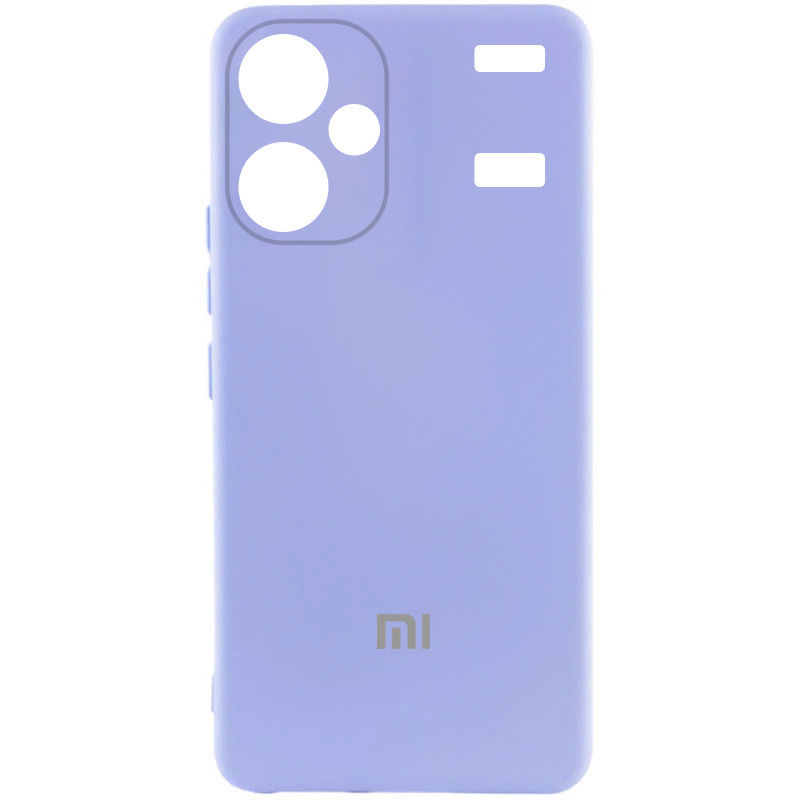 Чехол Silicone Cover Lakshmi Full Camera (AA) with logo для Xiaomi Redmi Note 13 Pro+ (Сиреневый / Dasheen)