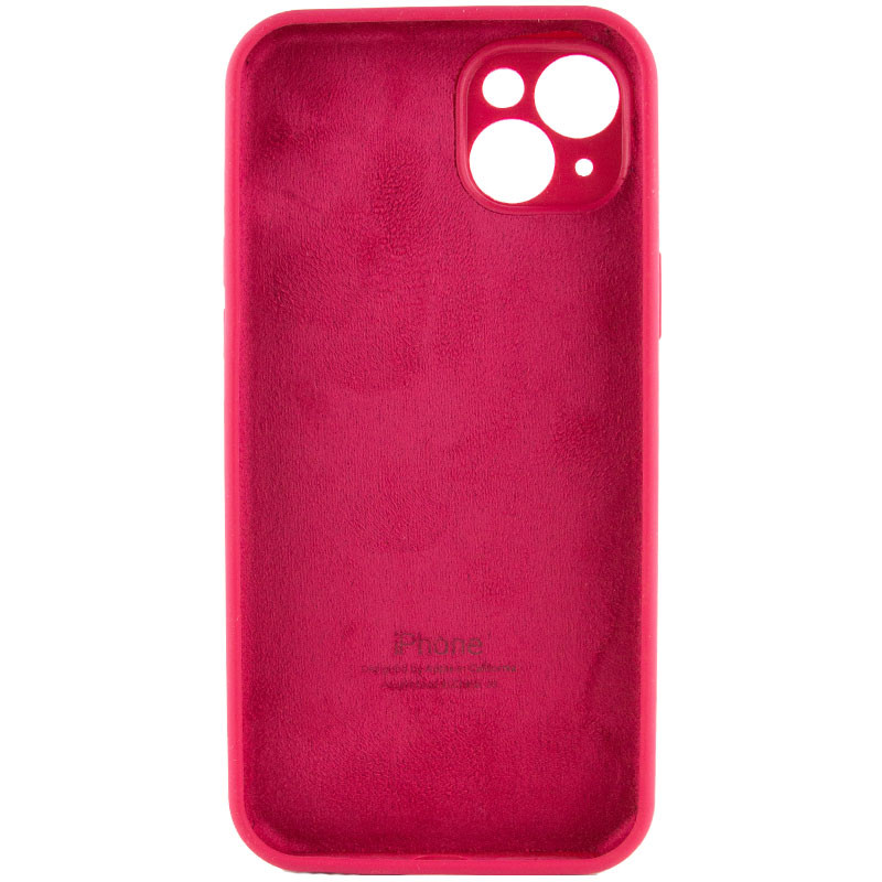 Чохол Silicone Case Full Camera Protective (AA) на Apple iPhone 15 (6.1") (Червоний / Rose Red) в магазині vchehle.ua