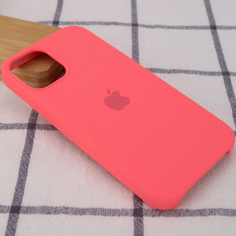 Фото Чохол Silicone Case (AA) на Apple iPhone 12 Pro Max (6.7") (Рожевий / Hot Pink) на vchehle.ua