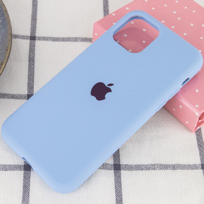 Фото Чехол Silicone Case Full Protective (AA) для Apple iPhone 11 Pro Max (6.5") (Голубой / Lilac Blue) на vchehle.ua