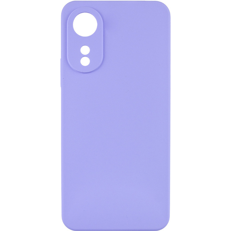 Чохол Silicone Cover Lakshmi Full Camera (AAA) на Oppo A78 4G (Бузковий / Dasheen)