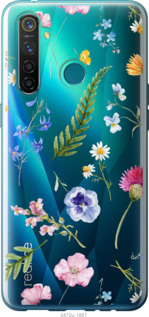 

Чехол Цветочный фон v2 для Realme 5 Pro 1440414