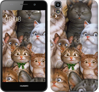 

Чехол коты для Huawei Y6 476621
