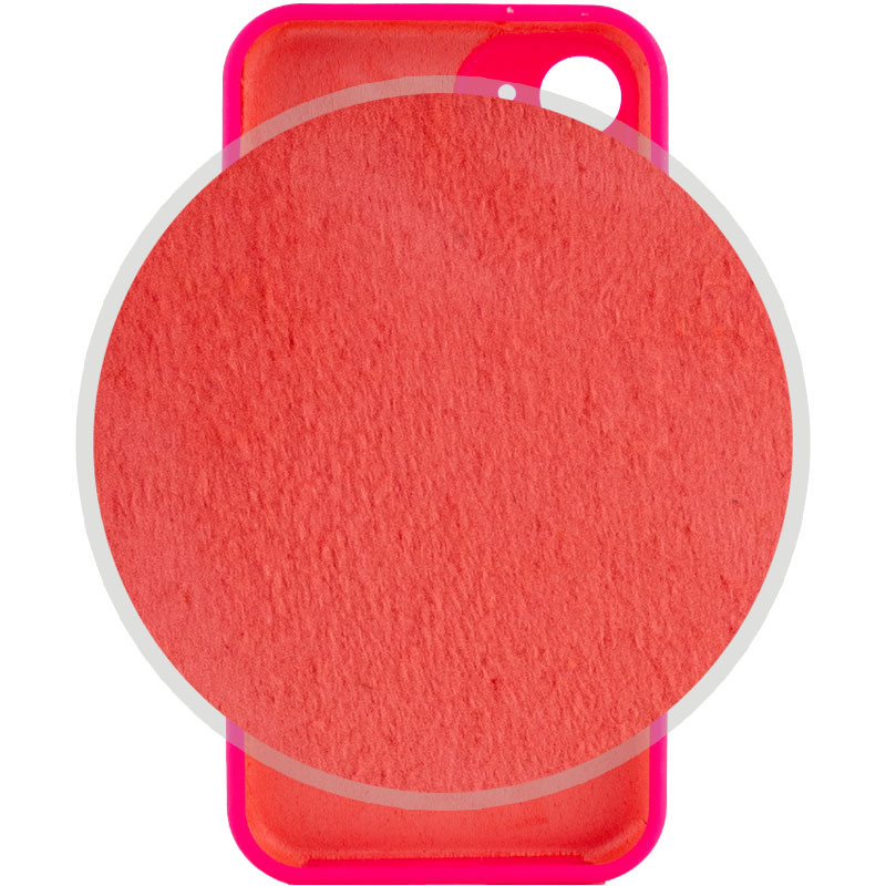 Чохол Silicone Case Full Camera Protective (AA) NO LOGO на Apple iPhone 12 (6.1") (Рожевий / Barbie pink) в магазині vchehle.ua