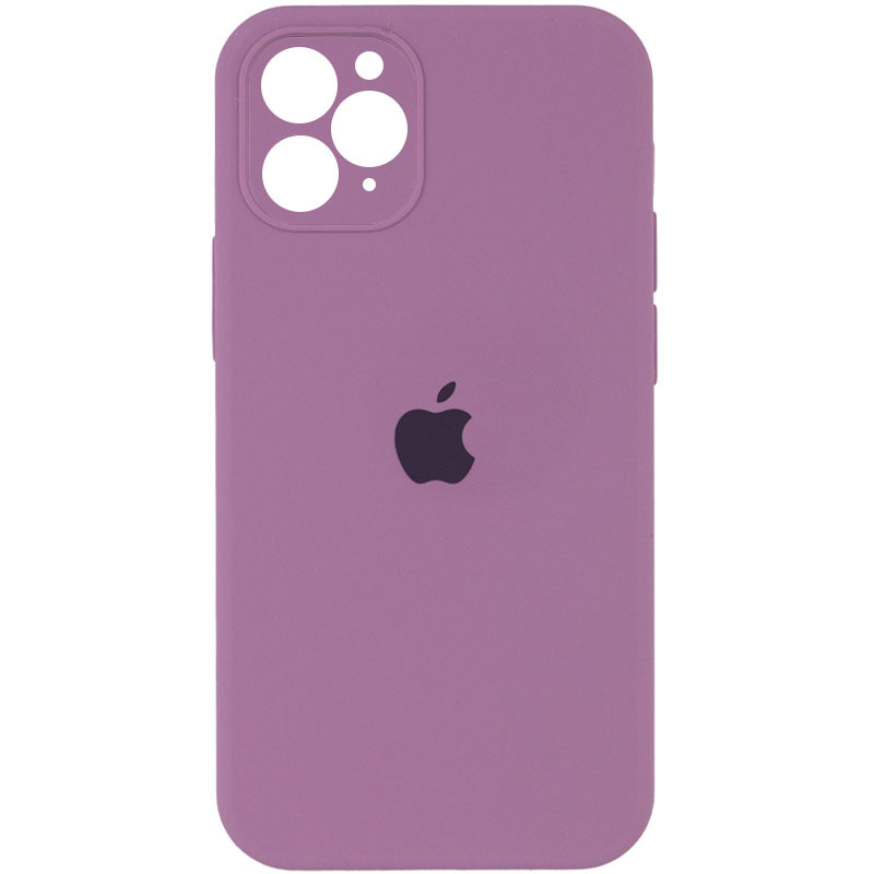 Чехол Silicone Case Square Full Camera Protective (AA) для Apple iPhone 11 Pro (5.8") (Лиловый / Lilac Pride)