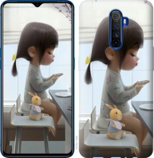 

Чехол Милая девочка с зайчиком для Realme X2 Pro 918737