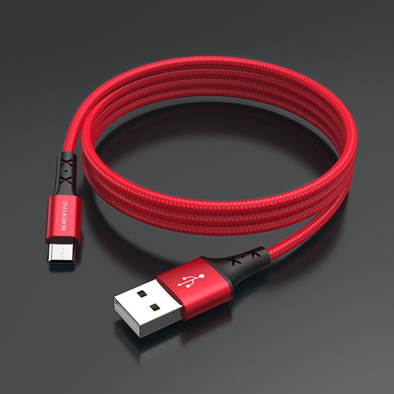 Дата кабель Borofone BX20 Enjoy USB to MicroUSB (1m) (Красный) в магазине vchehle.ua