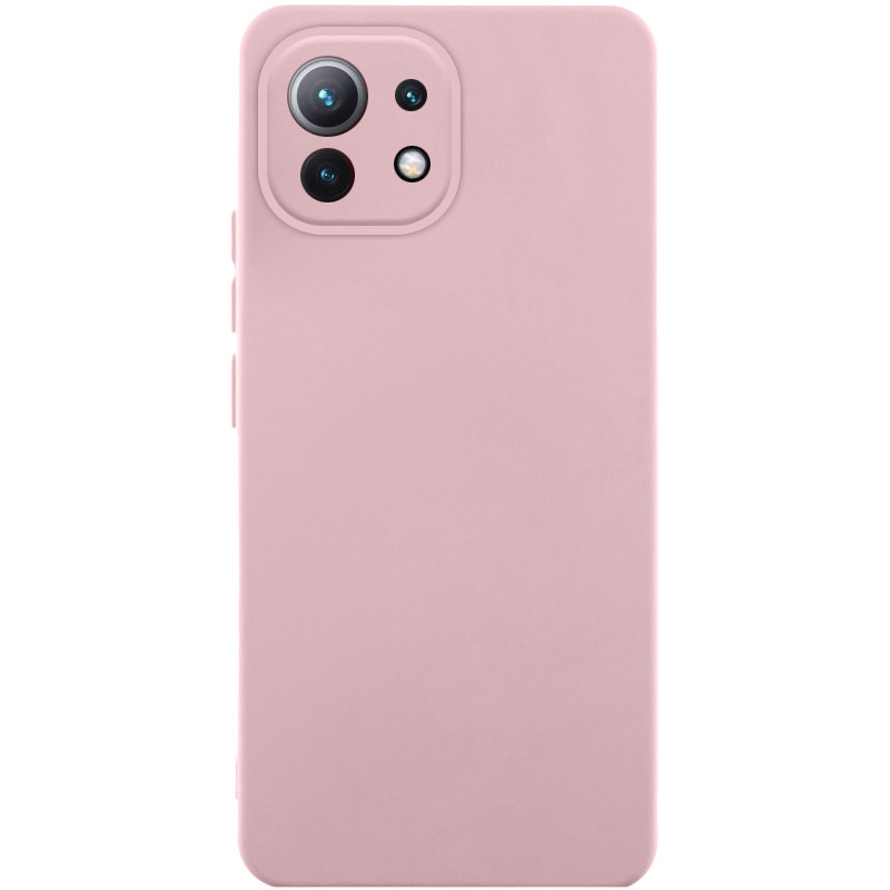 Чохол Silicone Cover Lakshmi Full Camera (AA) на Xiaomi Mi 11 Lite (Рожевий / Pink Sand)