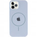Фото Чохол Silicone Case Full Protective (AA) with Magnetic Safe на Apple iPhone 12 Pro Max (6.7") (Блакитний / Lilac Blue) на vchehle.ua