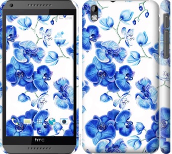 

Чехол Голубые орхидеи для HTC Desire 816 724983