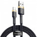 Дата кабель Baseus Cafule Lightning Cable 2.4A (1m) (CALKLF-B) (Золотий / Чорний)