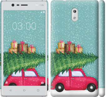

Чехол Машина с подарками для Nokia 3 867852