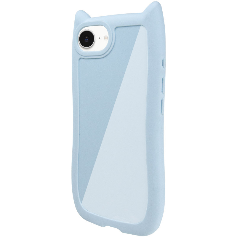 Фото Чехол TPU GETMAN Cat with straps для Apple iPhone 16e (6.1") (Blue) на vchehle.ua