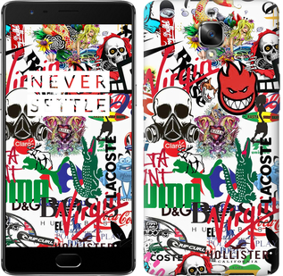 

Чехол Many different logos для OnePlus 3T 638251