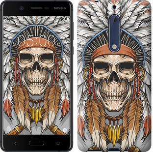 

Чехол Череп индейца для Nokia 5 641336