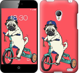 

Чохол Мопс на велосипеді на Meizu MX2 642814