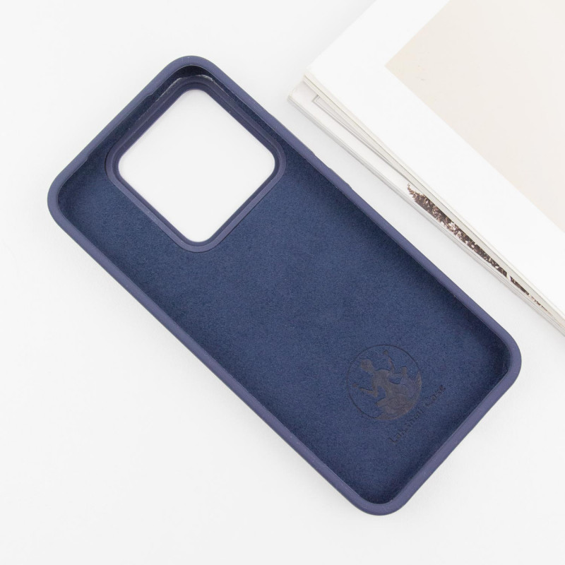 Чохол Silicone Cover Lakshmi (AAA) на Xiaomi 14 Pro (Темно-синій / Midnight blue) в магазині vchehle.ua