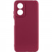 Чохол Silicone Cover Lakshmi Full Camera (A) на Oppo A17 (Бордовий / Marsala)