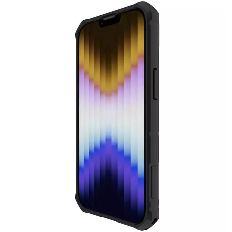 Фото TPU+PC чехол Nillkin Metal CamShield Armor Pro no logo (со шторкой) для Apple iPhone 14 Plus (6.7") (Black) в магазине vchehle.ua