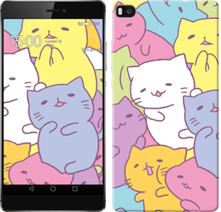 

Чехол Котики для Huawei Ascend P8 565679
