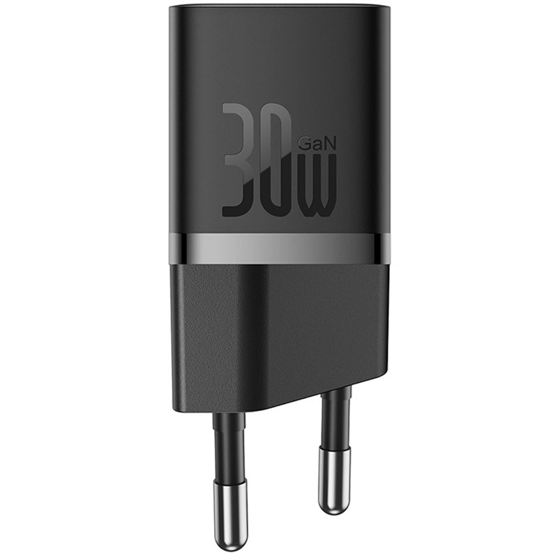 Фото МЗП Baseus GaN5 Fast Charger (mini) 30W (1USB-C) + кабель Type-C to Type-C (P10110902) (Cluster Black) на vchehle.ua