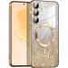 TPU чохол Delight case with Magnetic Safe з захисними лінзами на камеру на Samsung Galaxy S24 (Золотий / Gold)