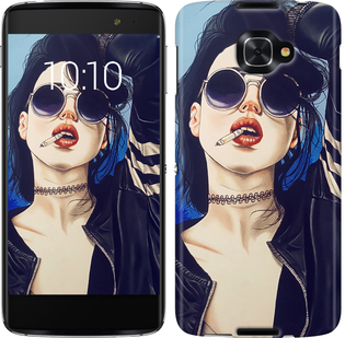 

Чехол Девушка на стиле для Alcatel idol 4s 658589