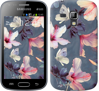 

Чехол Нарисованные цветы для Samsung Galaxy S Duos s7562 596090