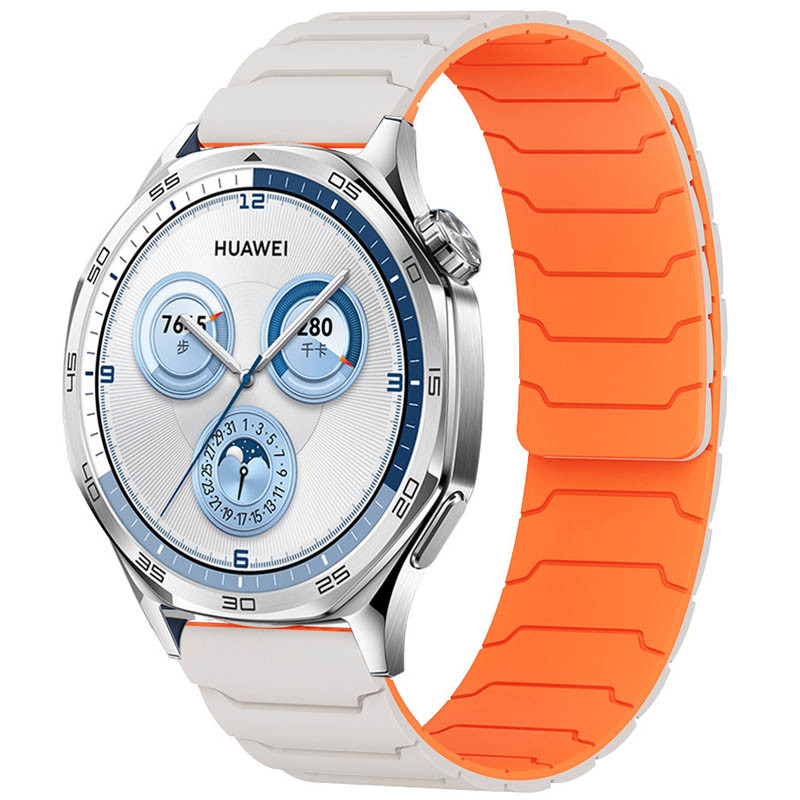 Ремешок Dual-color Magnetic для Smart Watch 20mm (Starlight / Orange)